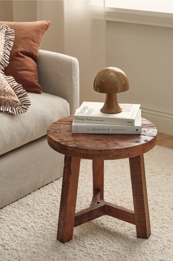 Ellos Home Sidebord + Nattbord Buffalo Ø46 cm Brun Ellos Home Sidebord + Nattbord Buffalo Ø46 cm Brun
