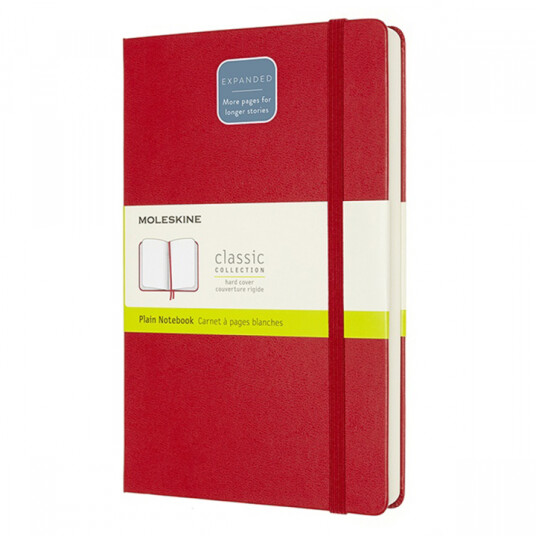 Moleskine Classic Hardcover Expanded Red Ruled