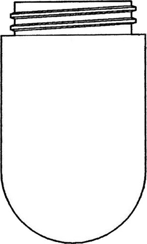 Teknisk Belysnings Industri Cylinder glass / stable glass clear glass 84.5 mm thread