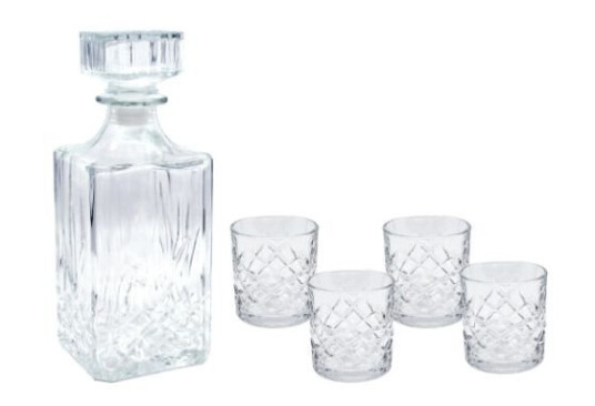 Bf40 Karaffel Med 4 Glass "Krystal" Gaveæske