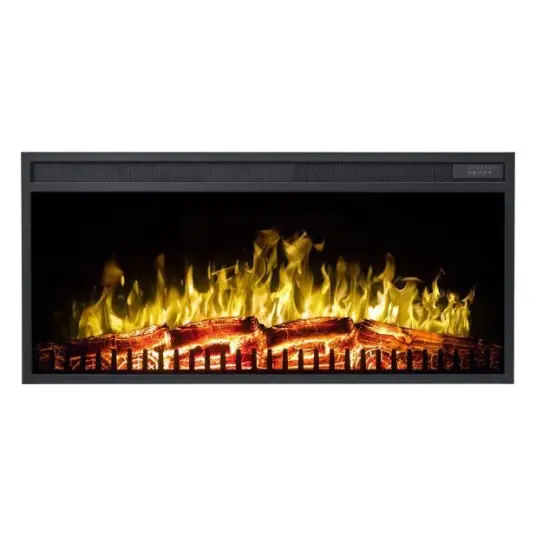 Aflamo LED Klassisk Innebygd Elektrisk Peis 129cm Svart Aflamo LED Klassisk Innebygd Elektrisk Peis 129cm Svart