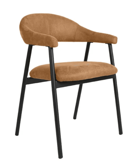 Trend Collection Amaze Spisestol – Cognac Microsuede