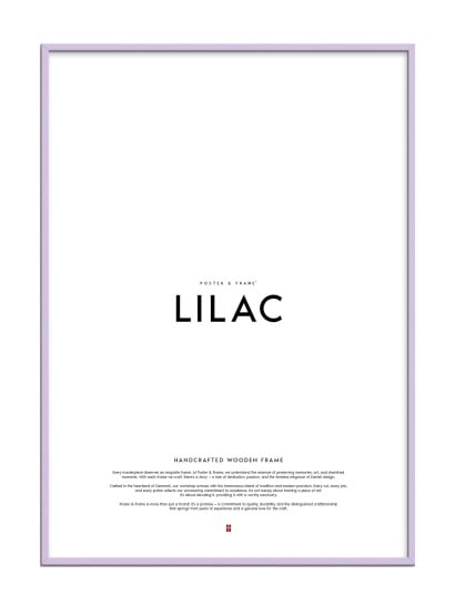 Poster & Frame Lilac Wood Frame   Purple   15X21CM