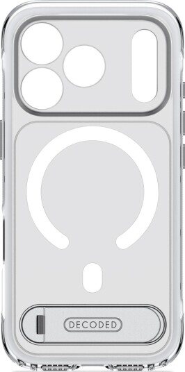 Decoded Hybrid MagSafe Deksel med Stativ til iPhone 18 Pro Frostet hvit