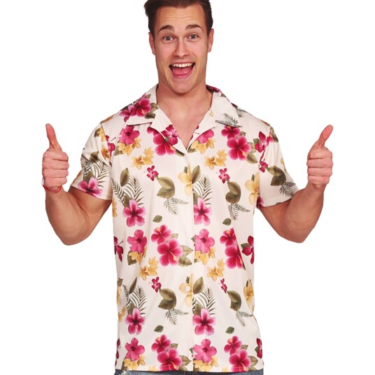 Fiestas Guirca Hawaiiskjorte med Blomster - Medium