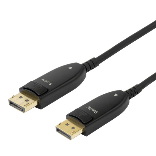 DELTACO Displayport 1.4 cable AOC 8K@30Hz 15m black DELTACO Displayport 1.4 cable AOC 8K@30Hz 15m black