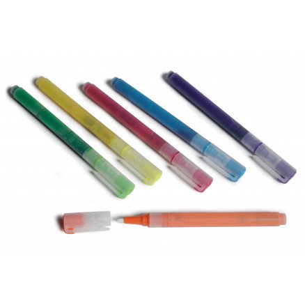 Diverse Tusch av glass porselen Ass farger 1mm 6 stk