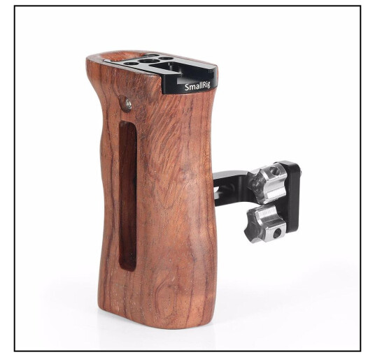 SmallRig 2093 Univ Wooden Side Handle Sidehåndtak grep i tre, for kamerabur SmallRig 2093 Univ Wooden Side Handle Sidehåndtak grep i tre, for kamerabur