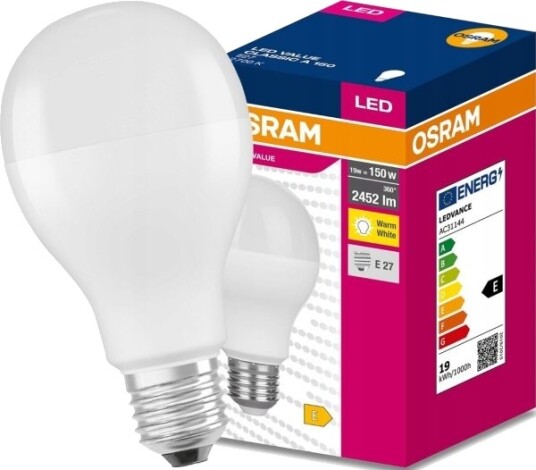 Osram Value E27 19W/827 Cla150w Varm 2700K