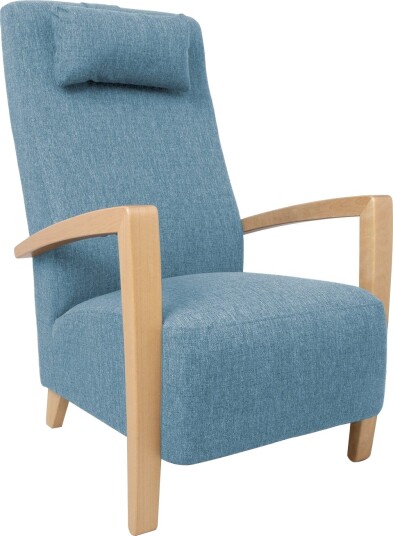 Lenestol HOME4YOU Venla 80x40xh90 cm svart lyseblå