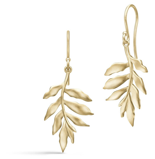 Julie Sandlau Tree Of Life Øredobber 22 kt. Gullbelagt sølv HKS442GD - Dame - 925 sterling silver