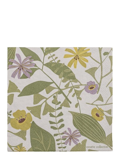 Bloomingville Camelie Napkin - Green - 33X33CM Bloomingville Camelie Napkin - Green - 33X33CM