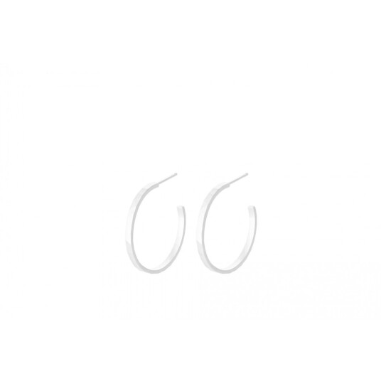 Pernille Corydon Midi Pine Hoops Sterlingsølv Øredobber E-487-S