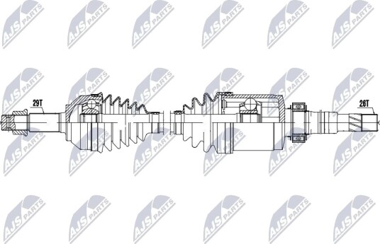 NTY NPW NS 202 Drivaksel