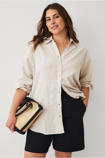 Ellos Plus collection - Linskjorte - Beige