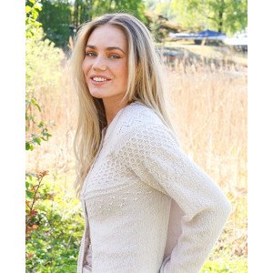Miss Summerbee Cardigan by DROPS Design Cardigan Strikkeoppskrift st Small