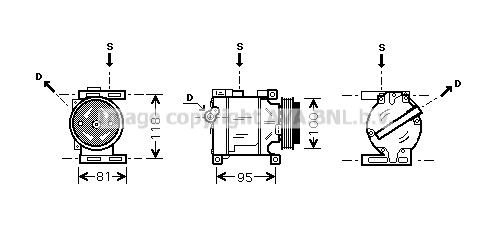 AC kompressor AVA Clever Choice FTAK090 AC kompressor AVA Clever Choice FTAK090