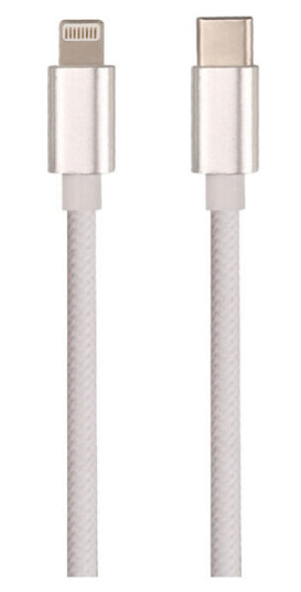 J&EL Ladekabel USB-C til Lightning 1m hvit - 93110 J&EL Ladekabel USB-C til Lightning 1m hvit - 93110