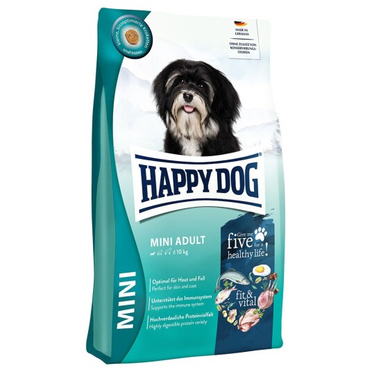 Happy Dog Mini Adult 4 kg - Sunt Balansert Hundemat for Små Hunder Happy Dog Mini Adult 4 kg - Sunt Balansert Hundemat for Små Hunder