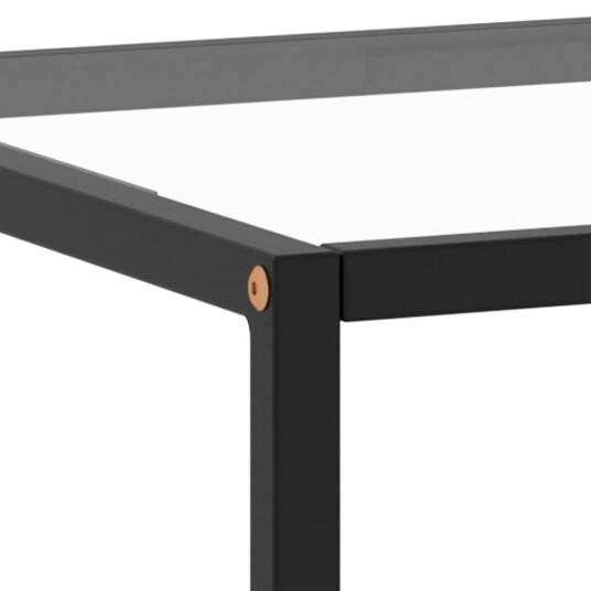 vidaXL Salongbord svart med herdet glass 120x50x35 cm vidaXL Salongbord svart med herdet glass 120x50x35 cm