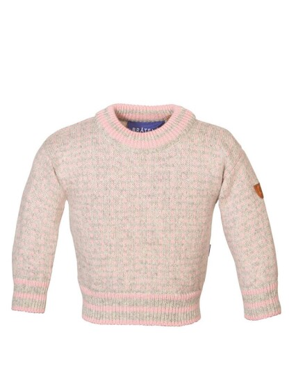 Bråtens Islender-genser barn - 100 % ull Rose rosa Bråtens Islender-genser barn - 100 % ull Rose rosa