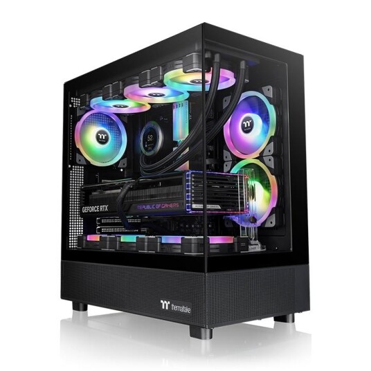 Thermaltake View 270 TG Midi Tower Kabinett Svart med ARGB Belysning