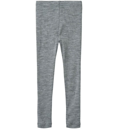 Wheat Leggings Ull Agi Melange Grey 7 år 122 Leggings Ull Grå