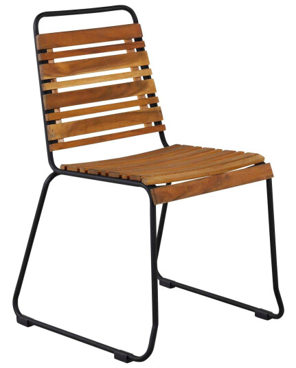 Venture Design Bois lenestol Svart/akacia Natur