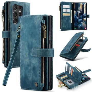 Samsung Galaxy S23 Ultra 5G Caseme 2-i-1 Multifunksjonell Lommebok-deksel Blå Samsung Galaxy S23 Ultra 5G Caseme 2-i-1 Multifunksjonell Lommebok-deksel Blå