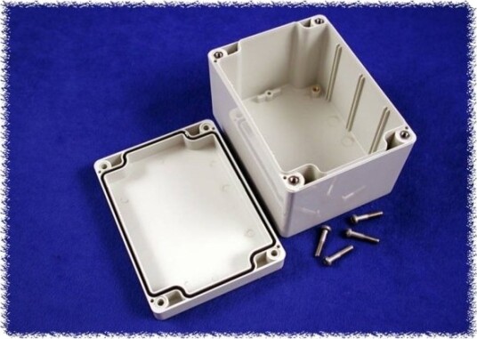 Hammond Electronics 1554G2gy Universalskap 120 X 90 X 80 Polykarbonat Grå 1 Stk