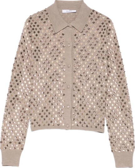 Max Mara Dame Strikkevarer Brun S,