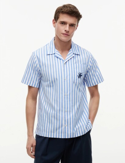 Tommy Hilfiger Papertouch Pop Stp Sslv Swimshop Blue M Tommy Hilfiger Papertouch Pop Stp Sslv Swimshop Blue M