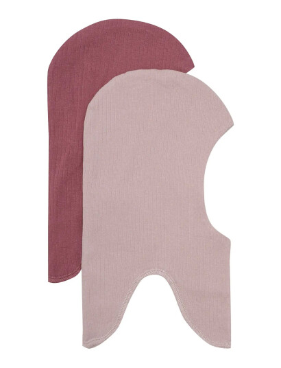 Minymo Balaclava, Double (2-Pack) - Pink - 56