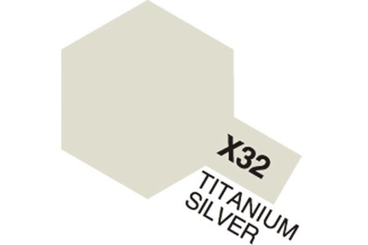 Akryl Mini X 32 Titanium. Sølv