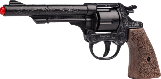 Gonher Cowboy Lekepistol 8-Skudd Metall 18 cm Sort/Brun 3+ År