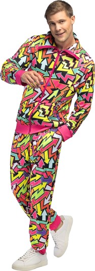 Boland Party Partners UV Street Art Grilldress Herre Kostyme X-Large 88648
