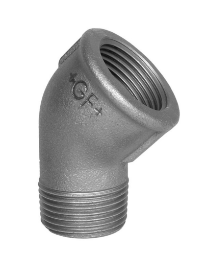 Georg-Fischer Elbow 45° black med f 1/2 Georg-Fischer Elbow 45° black med f 1/2