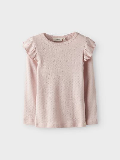 Lil- Atelier Rachel Nan Long Sleeve Slim Top Rosa 116