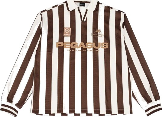 Goodies Sportive Cocoa Vintage Football Tee   CHOCOLATE/ECRU   S