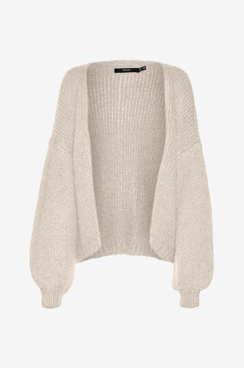 Vero Moda Curve Kardigan vmMaybe LS Open GA Cur Grå