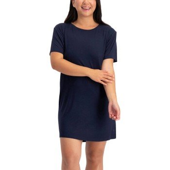 Bamboo Basics Nora PJ Big T Shirt Navy viskose Medium Dame