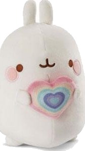Nici Bamse 16 Cm Molang Rainbow Med Hjerte Nici Bamse 16 Cm Molang Rainbow Med Hjerte