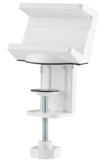 DELTACO OFFICE Holder for socket with clamps for desks white