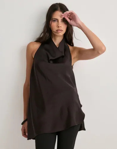 Vero Moda Brun Vmtanja Halter Top Wvn Exp