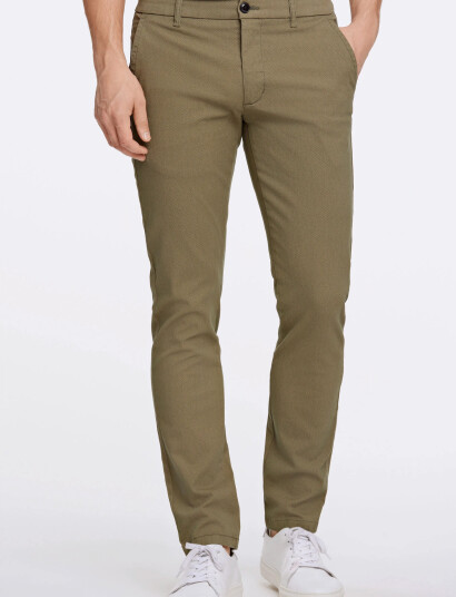 Lindbergh Aop Superflex Chino Pants - Khaki green - 30 x 34