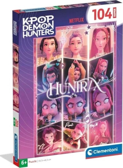 Clementoni Puslespill 104 brikker KPop Demon Hunters