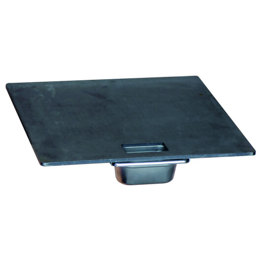Steak Plate & drip tray 50 cm Stekeplate med fettavrenning