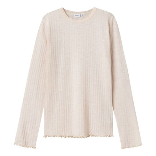 Name It Trøye i Ull og Silke Jr Rib Wossa Lilac Ash 146 152 Name It Trøye i Ull og Silke Jr Rib Wossa Lilac Ash 146 152