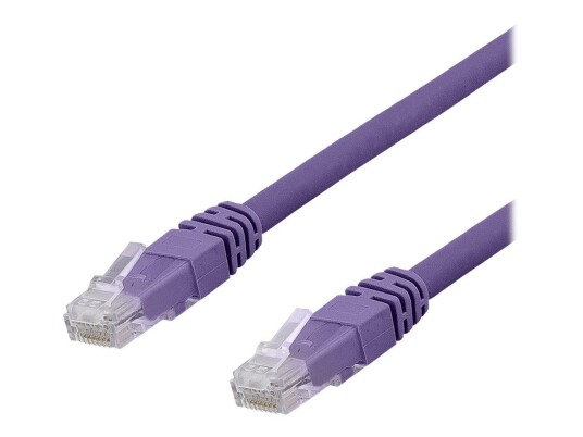 Deltaco Cat 6A Koblingskabel RJ-45 2m U/UTP Lilla