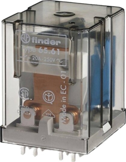 Finder 65.61.8.230.4300 Printrelé 230 V/Ac 30 A 1X Sluttekontakt 1 Stk